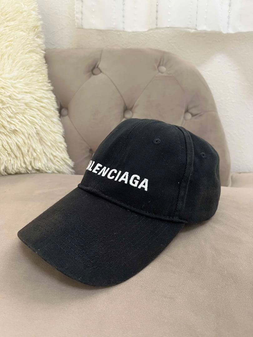 BALENCIAGA バレンシアガ キャップ 黒 ロゴ