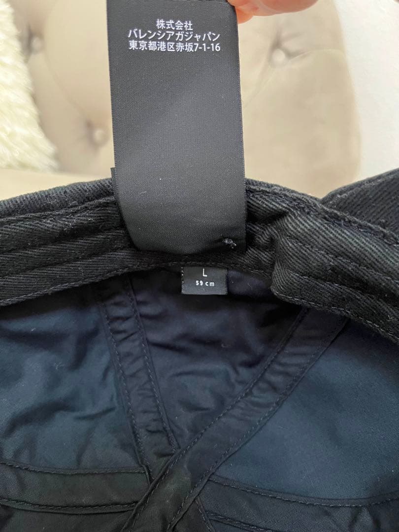 BALENCIAGA バレンシアガ キャップ 黒 ロゴ