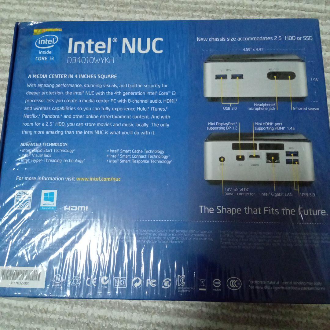 未使用 Intel NUC D34010WYKH Core i3