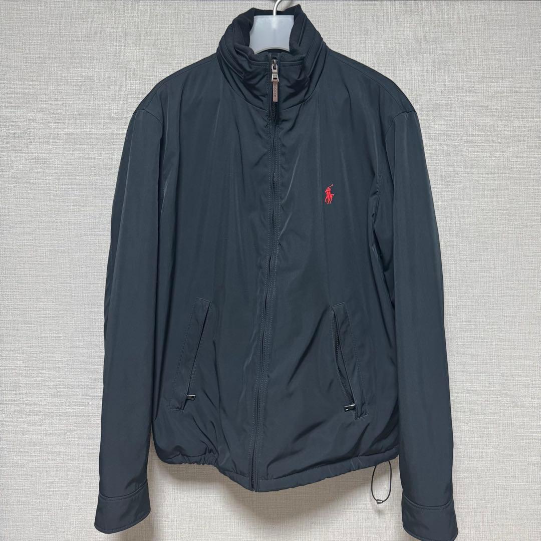 美品✨ポロラルフローレン 中綿ブルゾン メンズ M サイズ 赤ポニー フード収納