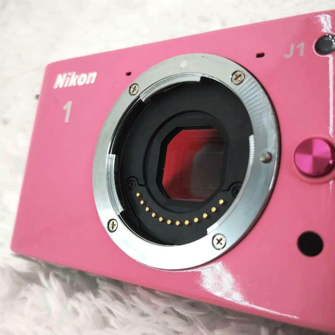 Nikon 1 J1 ピンク ✨️ バッテリー　充電器　箱　ストラップ