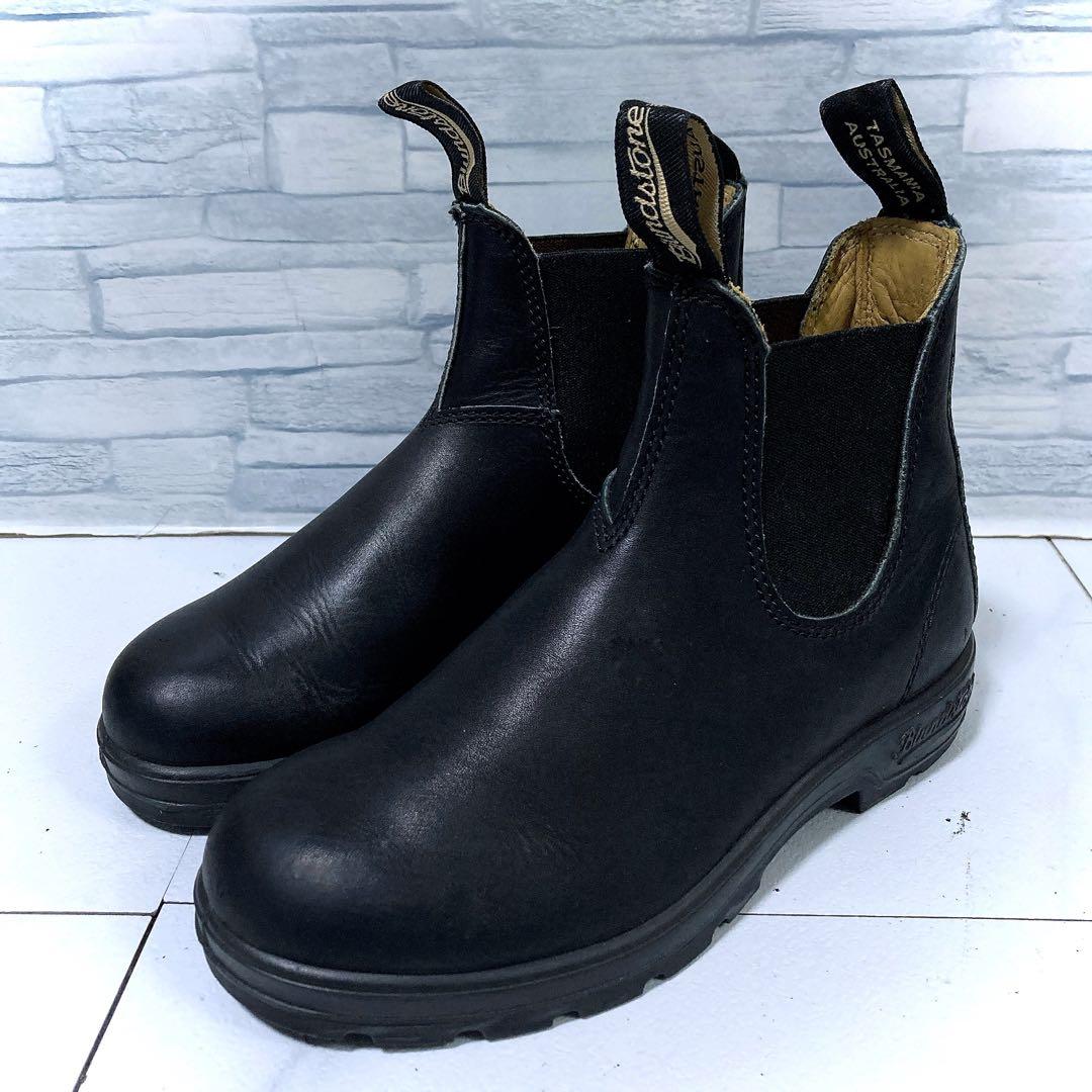 美品 ブランドストーン サイドゴアブーツ 本革 UK3 ショートブーツ 黒