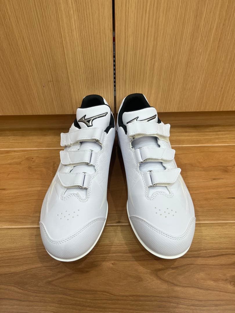 ミズノMizuno スパイク ベルクロ　白　ホワイト　新品・未使用　26.5
