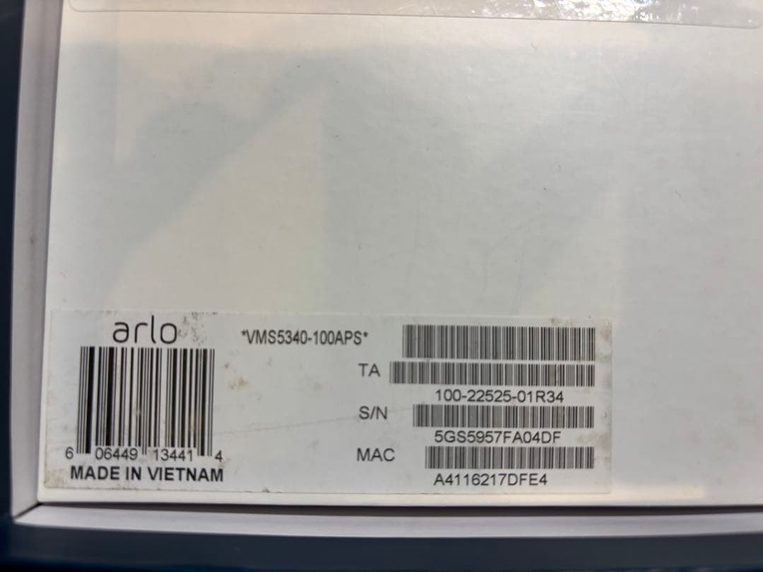 Arlo VMS5340-100APS 防犯カメラ 2台セット