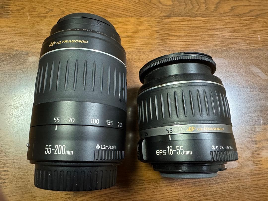 Canon ウルトラソニックレンズ 55-200mm & EFS 18-55mm