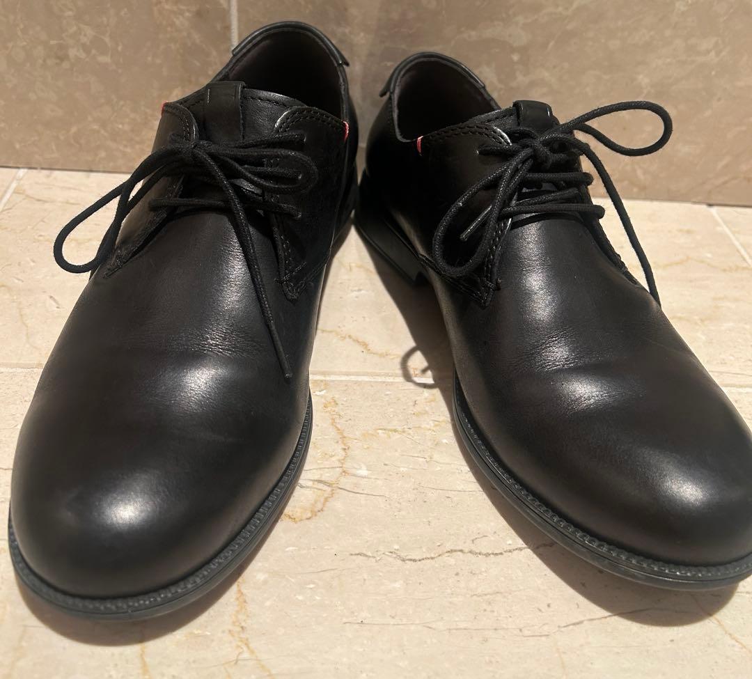 カンペール　ブラック　レザー レースアップシューズ　39ローファービジネス
