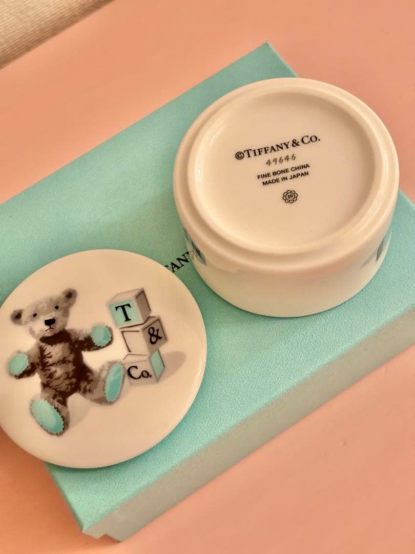 Tiffany & Co. ボーンチャイナ　ベア＆ブロック