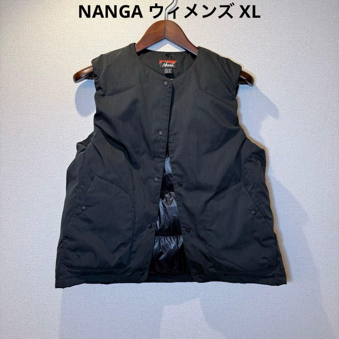 NANGA ヒノックリップストップインナーダウンベスト XL