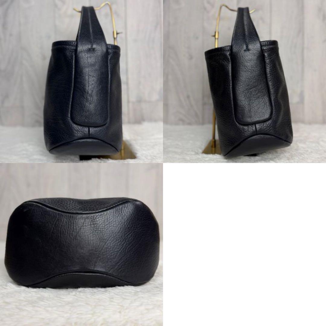 美品♡購入証明書♡保存袋付♡HIROFU ヒロフ ロゴ レザー ハンドバッグ