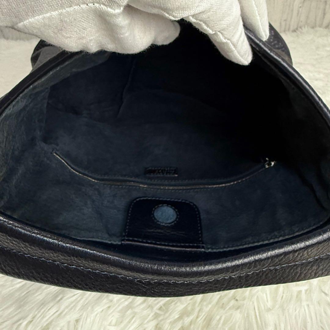 美品♡購入証明書♡保存袋付♡HIROFU ヒロフ ロゴ レザー ハンドバッグ