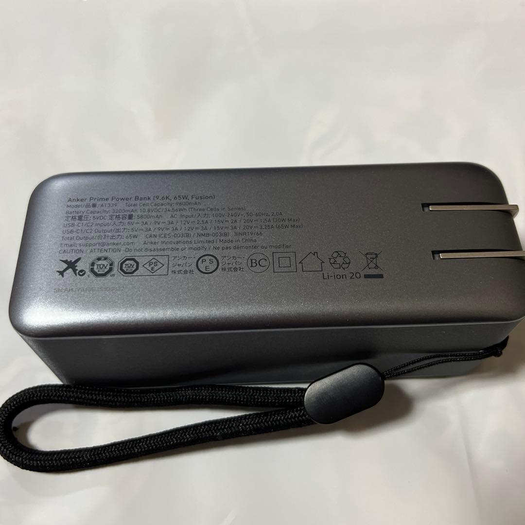 スマホアクセサリー ANKER Prime Power Bank 9600mAh 65W