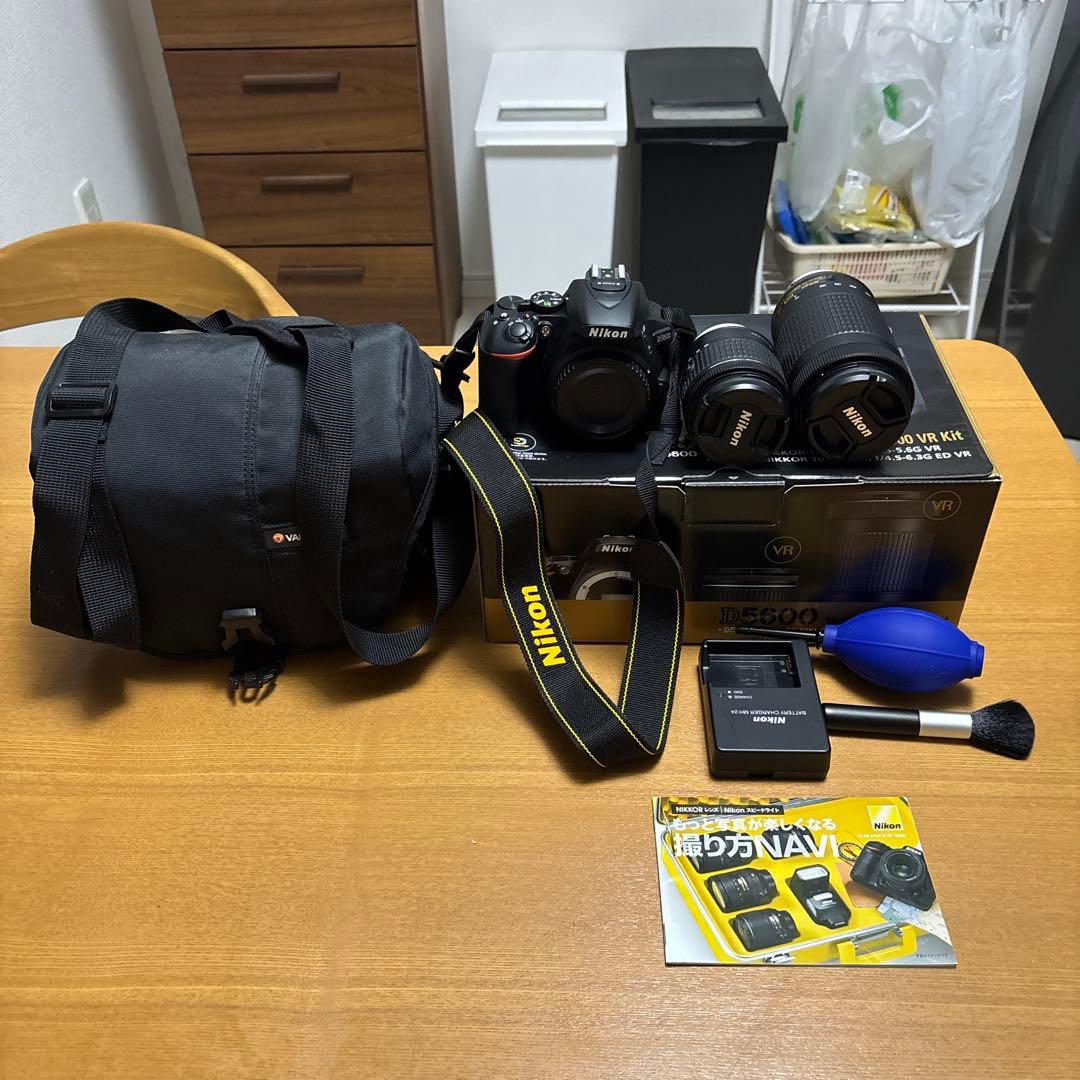 Nikon D5600 2本レンズ付き 一眼レフ