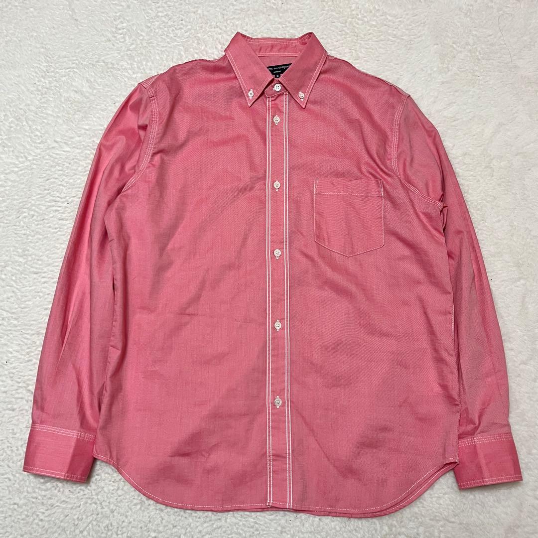 COMME des GARÇONS HOMME オーバーサイズシャツ　ピンク　S