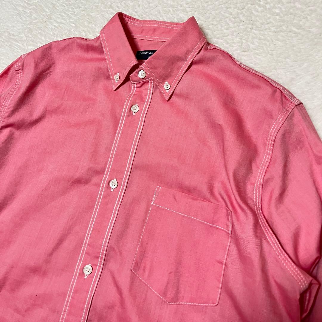 COMME des GARÇONS HOMME オーバーサイズシャツ　ピンク　S