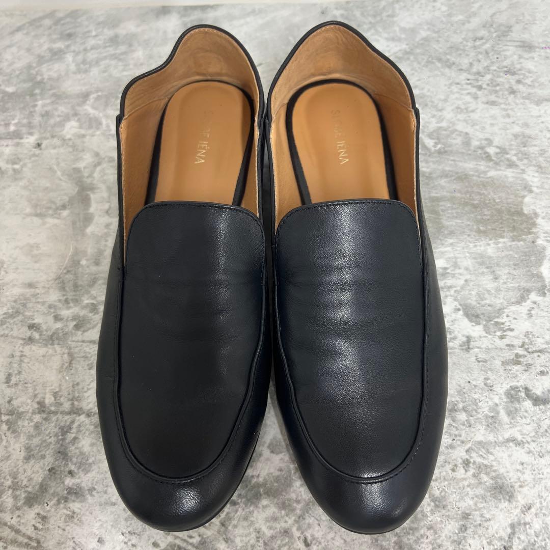 美品　SLOBE IENA スローブイエナ　黒レザー ローファー　23cm