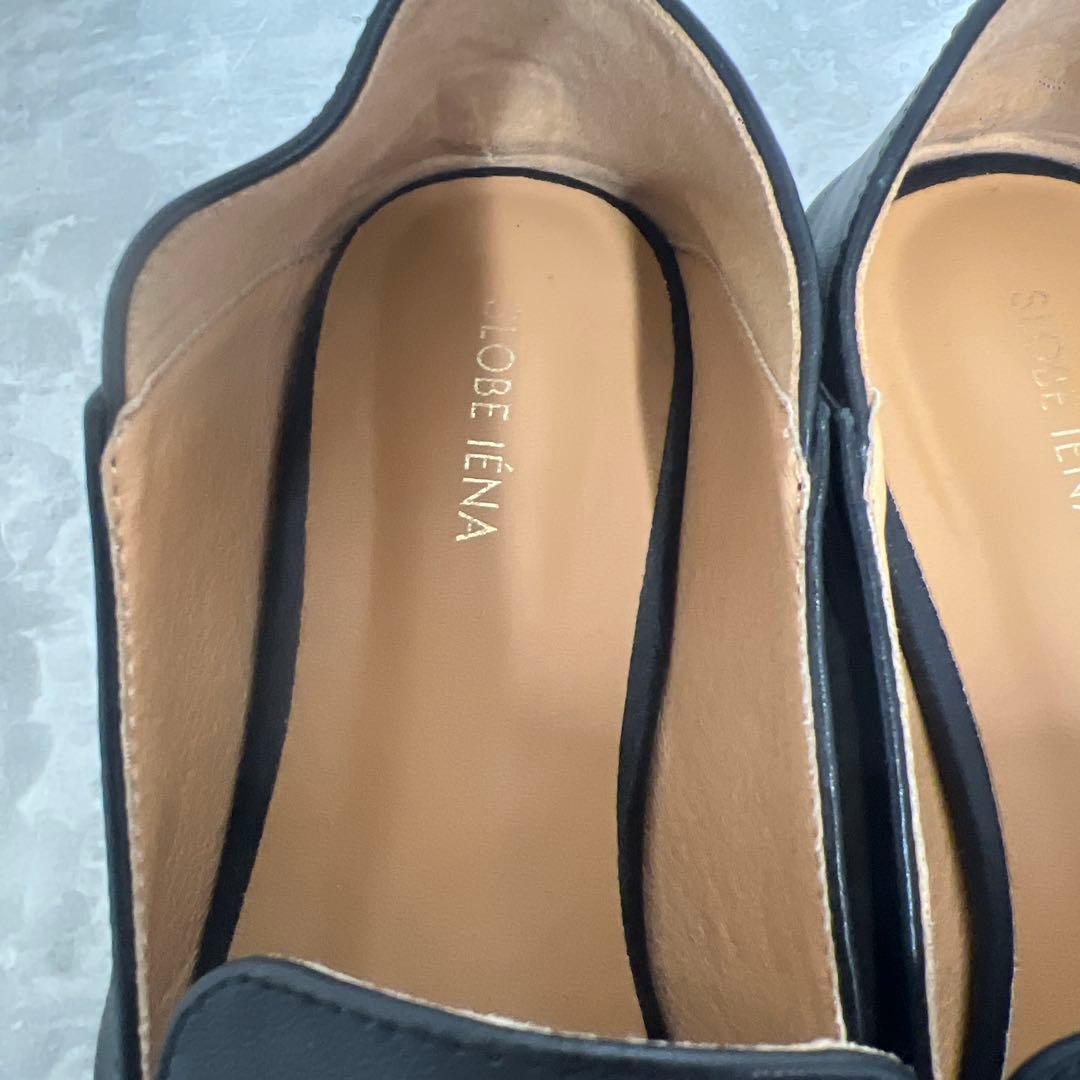 美品　SLOBE IENA スローブイエナ　黒レザー ローファー　23cm