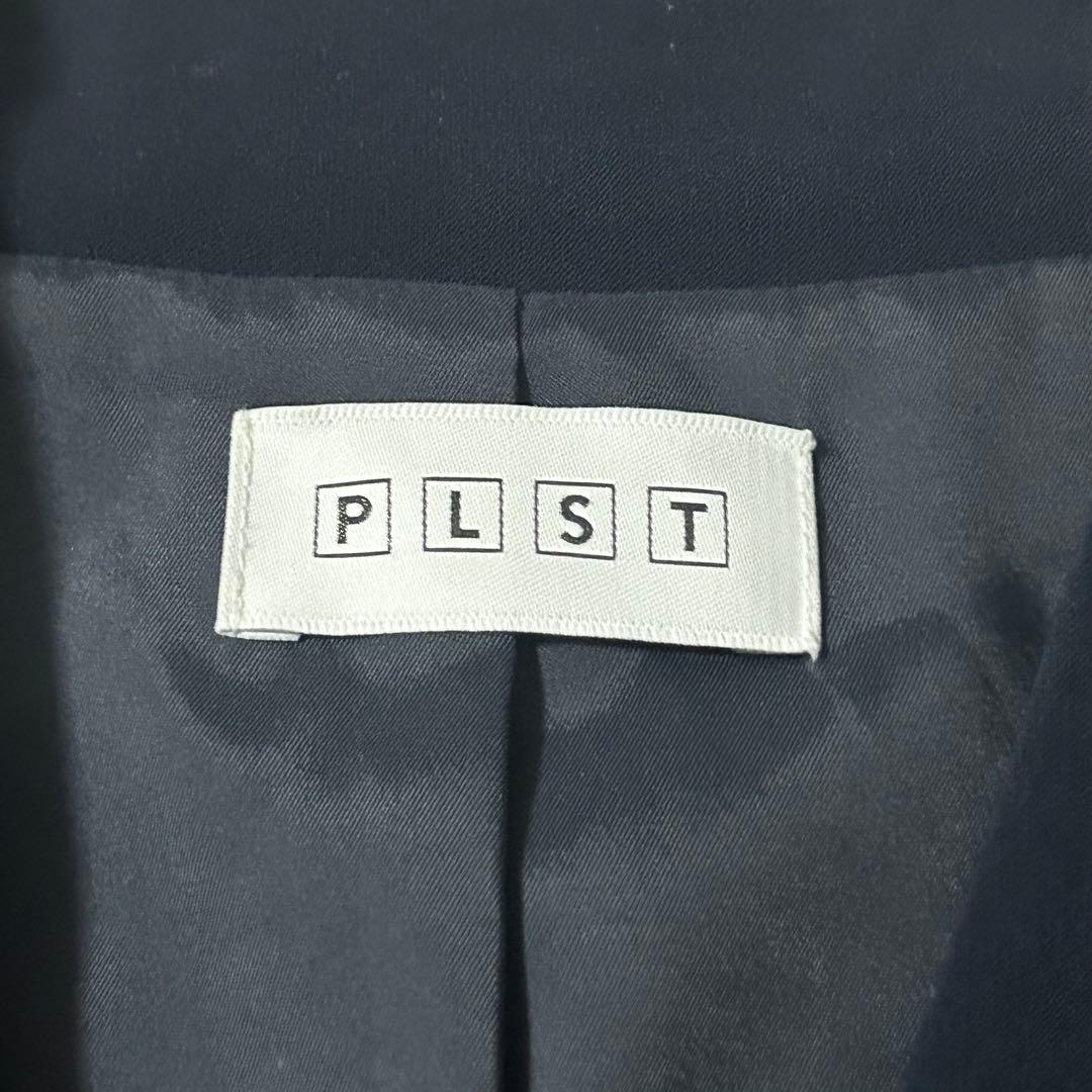 美品✨PLST スーツ セットアップ ノーカラー パンツ 1B 洗える XL