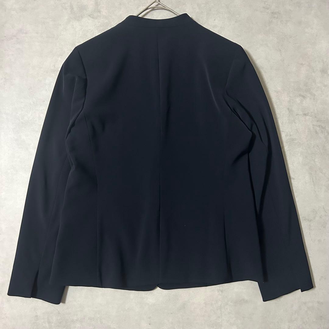 美品✨PLST スーツ セットアップ ノーカラー パンツ 1B 洗える XL