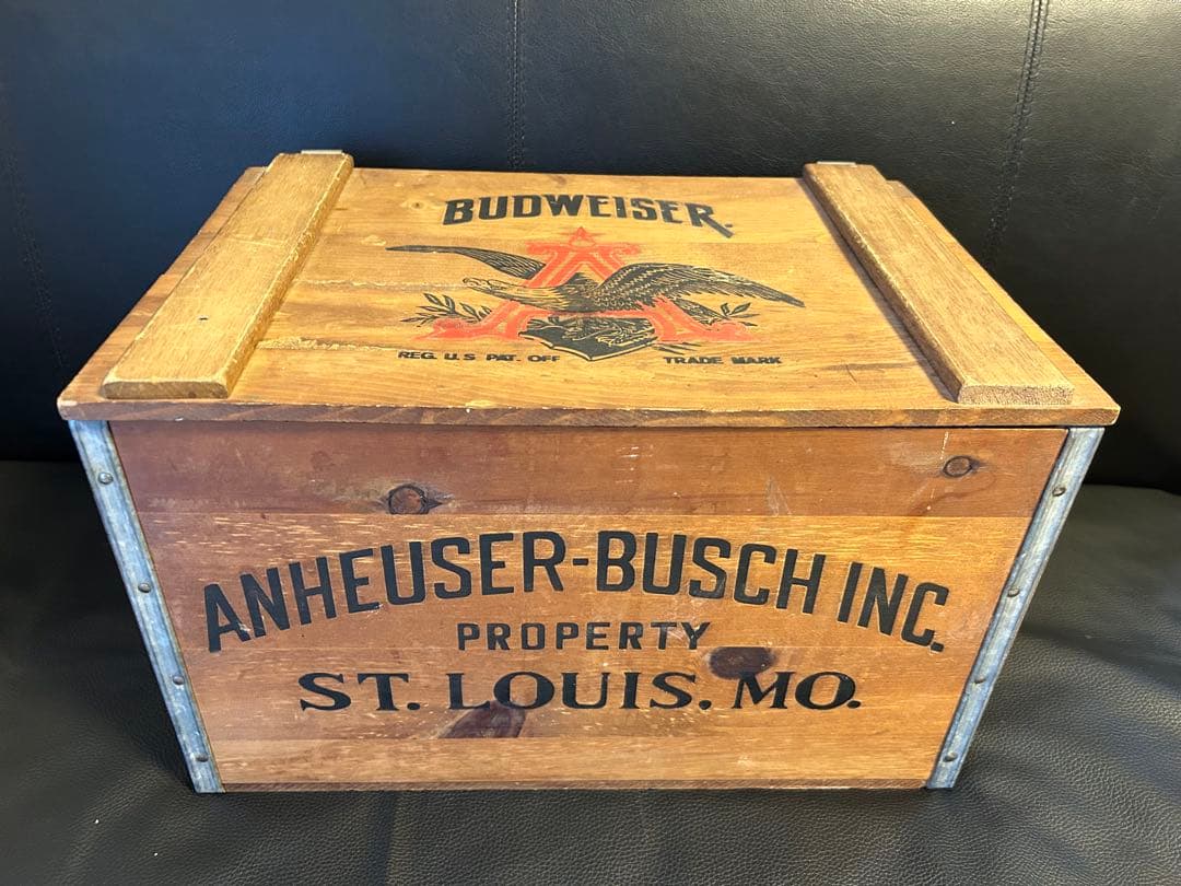 ★Budweiser ヴィンテージ木箱 Anheuser-Busch★