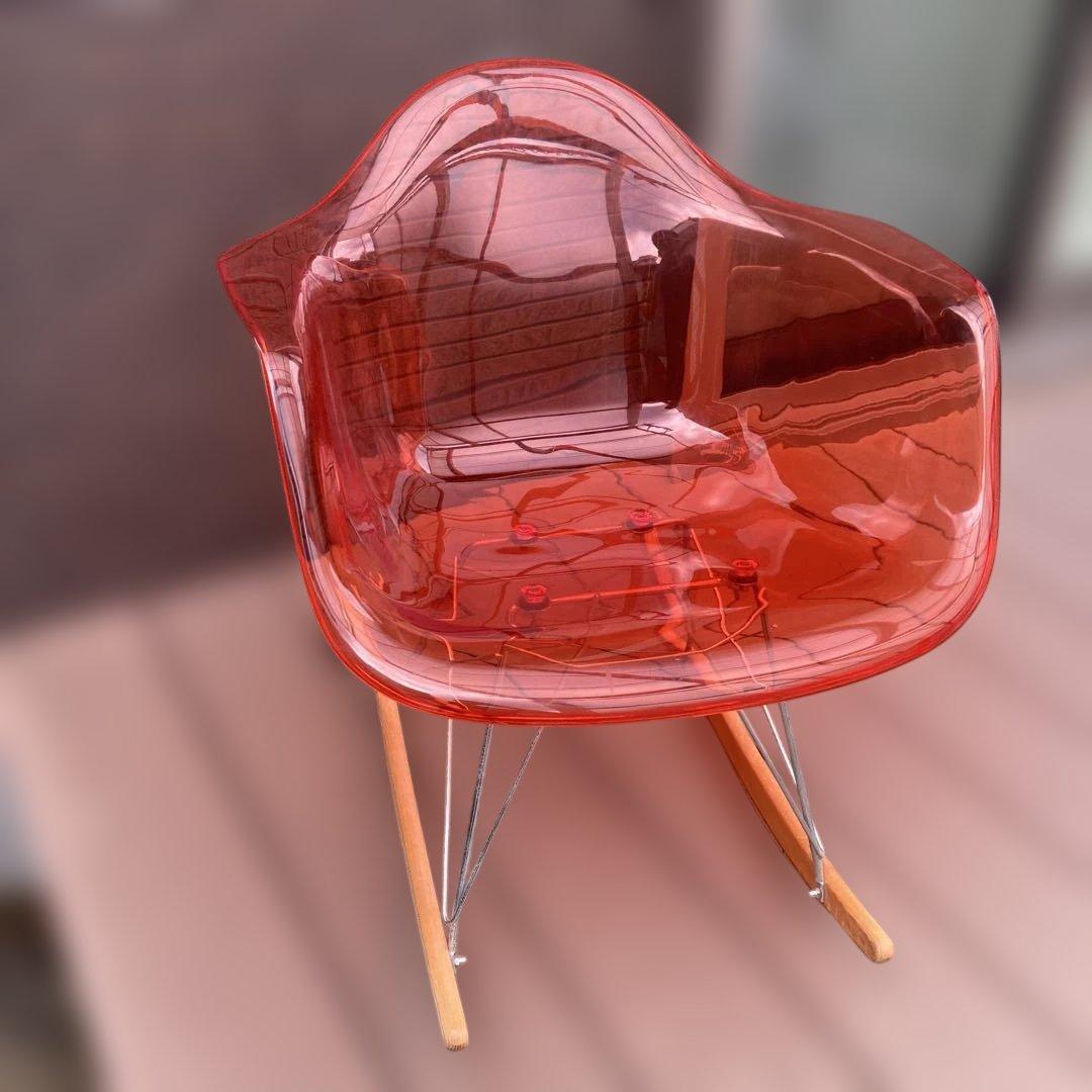 レア！1点物！ DAWシェルチェア イームズリプロダクト ロッキングチェア