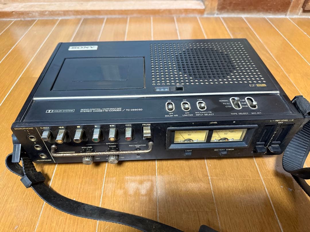 ソニー　カセットコーダー　TC-2890SD デンスケ　レトロ 家電　希少