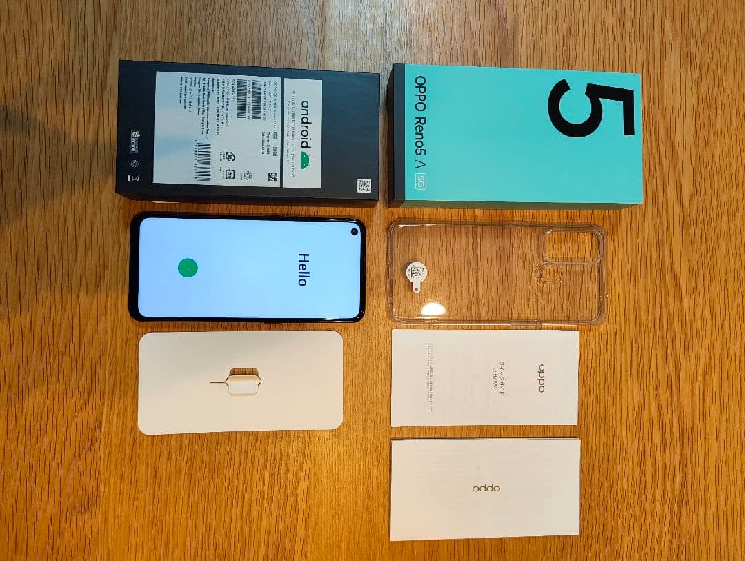 Oppo Reno5 A 本体 クリアケース付き