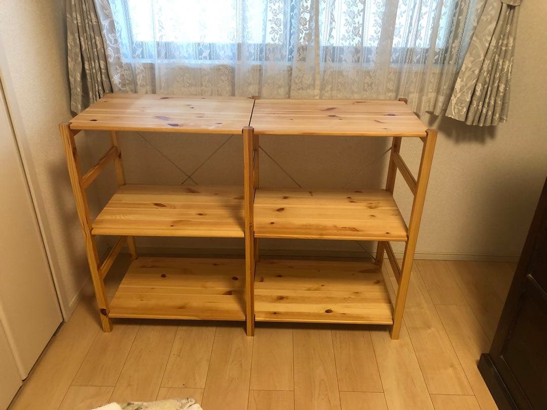 無印良品　パイン材ユニットシェルフ