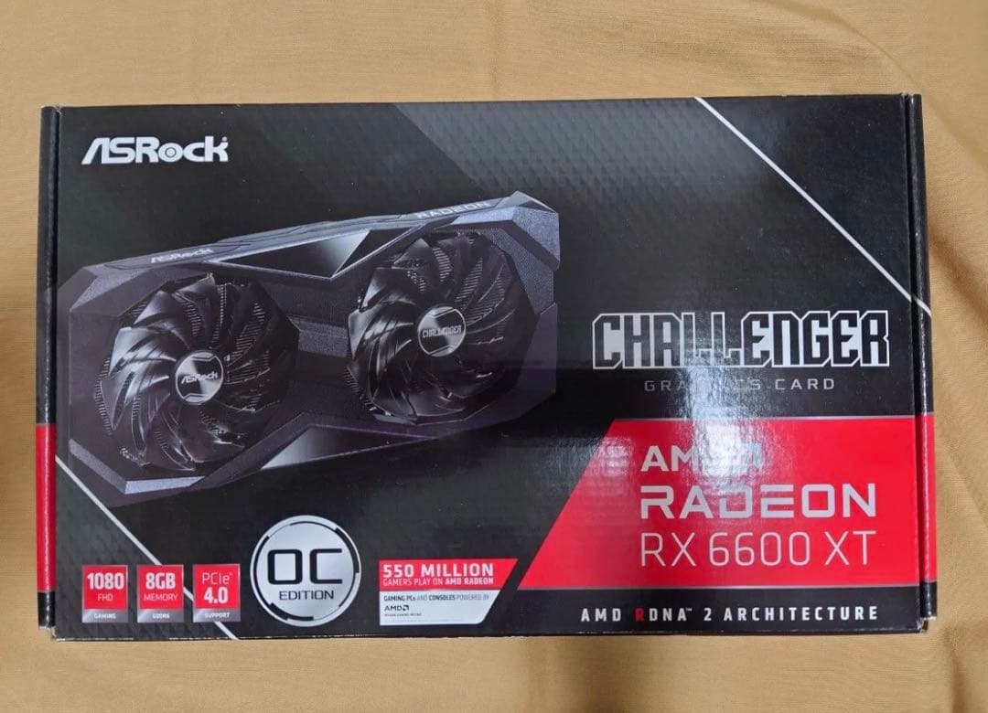 【美品】ASRock RX6600XT Challenger 8G OC