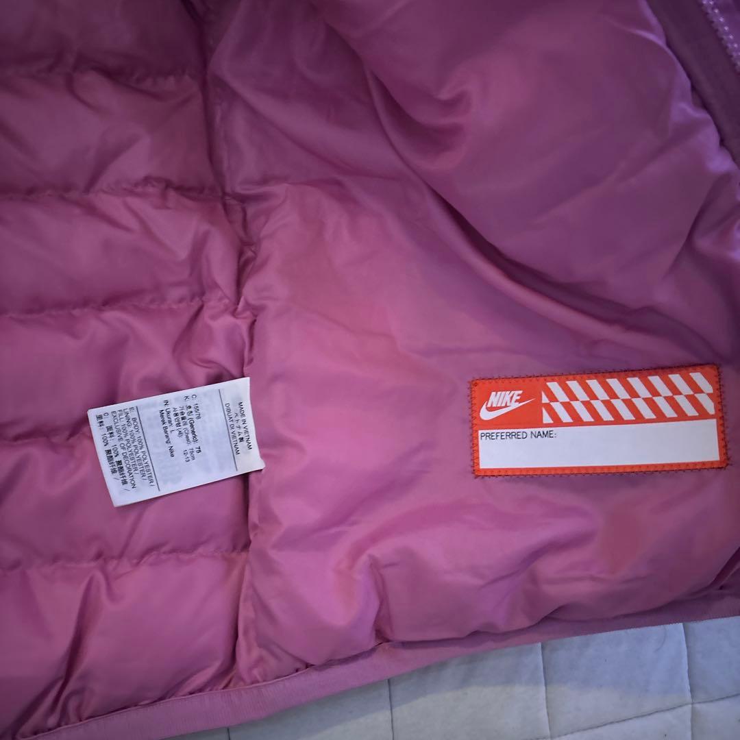 NIKE ピンク キッズダウン Lサイズ 160