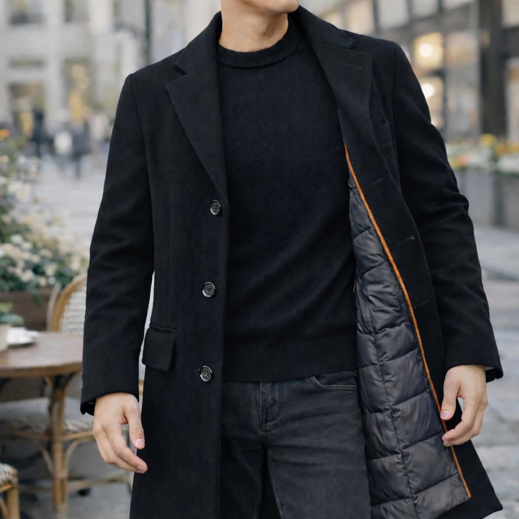 【美品】MOORER DUCALE-LE ウールカシミヤ ダウンチェスターコート