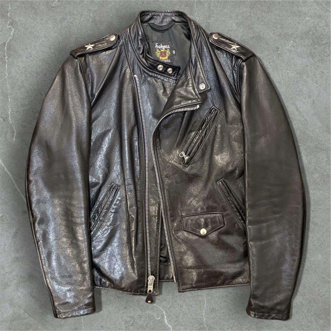 A*蒼様 schott ライダース ワンスター セミダブル 40インチ 603U