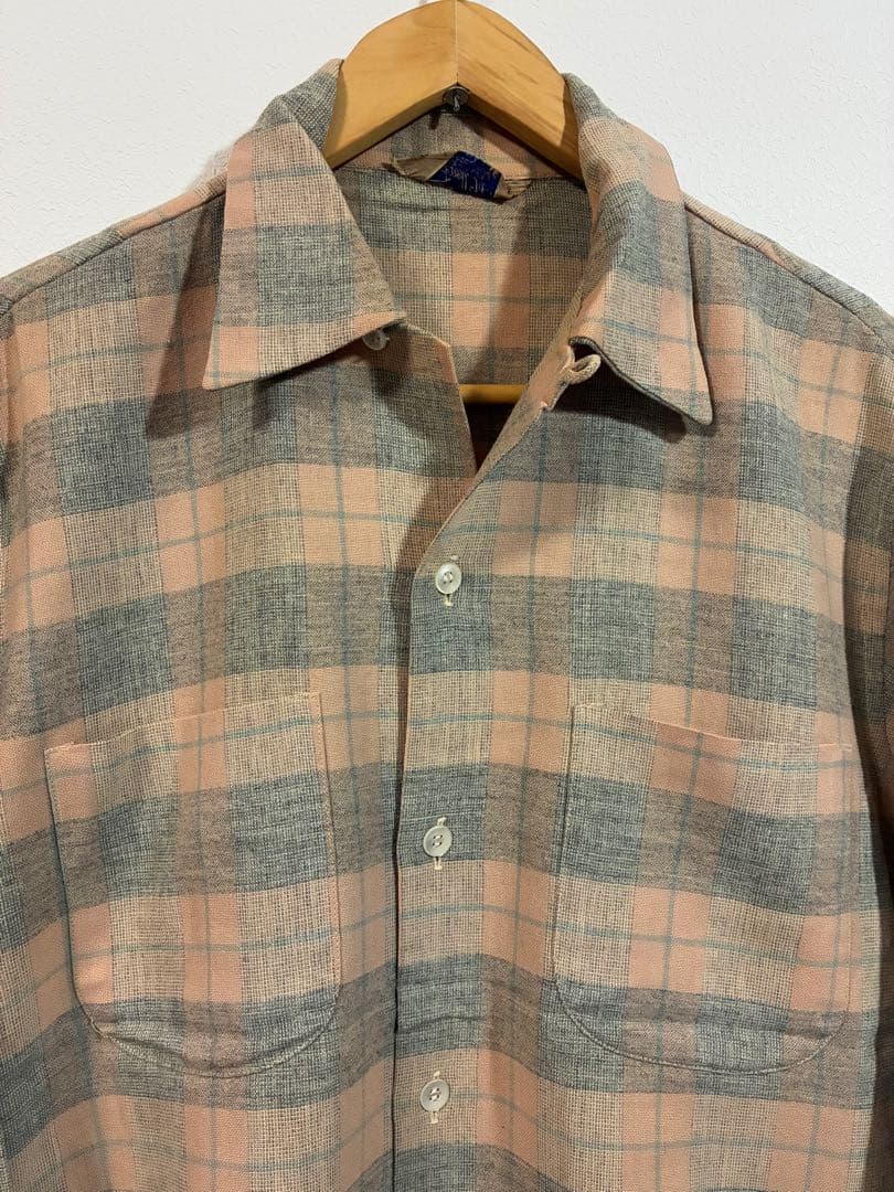 【レアカラー】50s ビンテージシャツ 雰囲気抜群　フルオリジナル ロカビリー