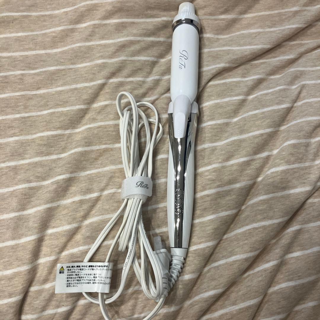 ホワイト カールヘアアイロン