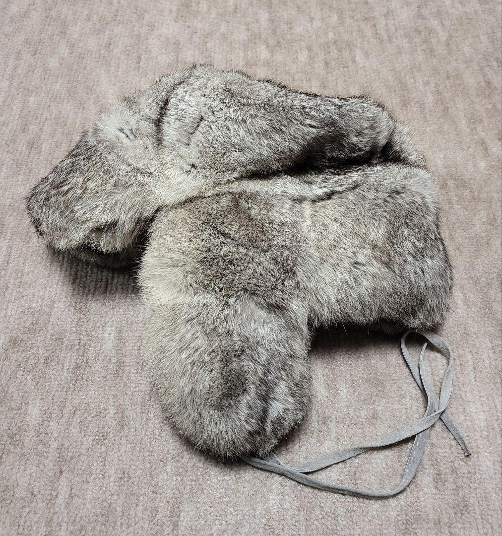 値下　希少全面リアルラビットファー　アビエーターキャップrodeo crowns