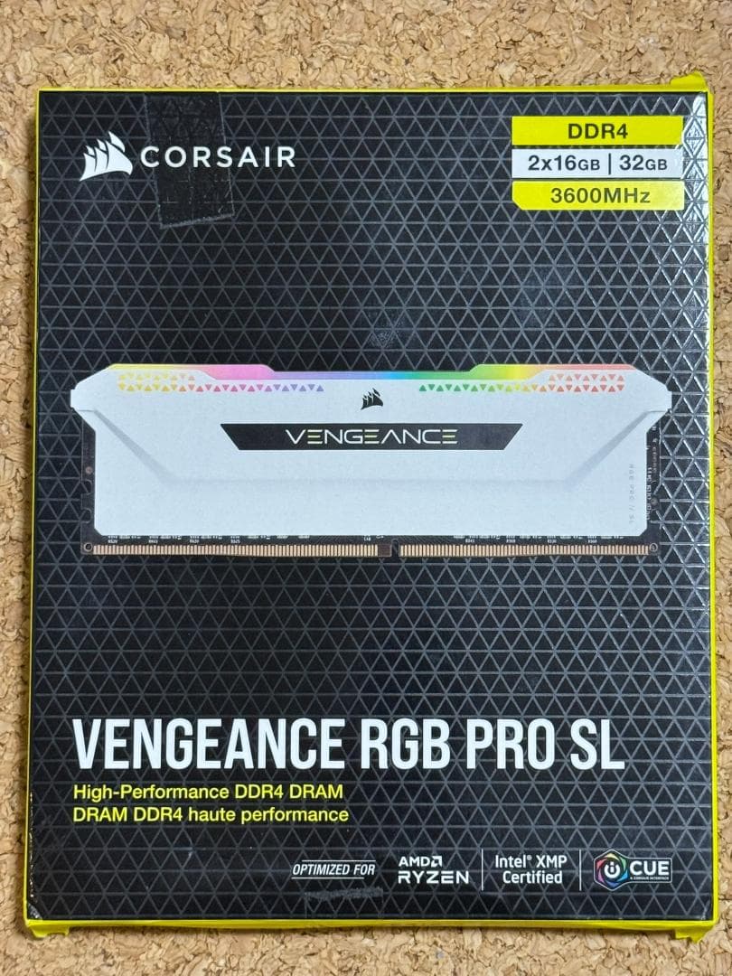 【中古】Corsair Vengeance RGB ProSL DDR4 32G