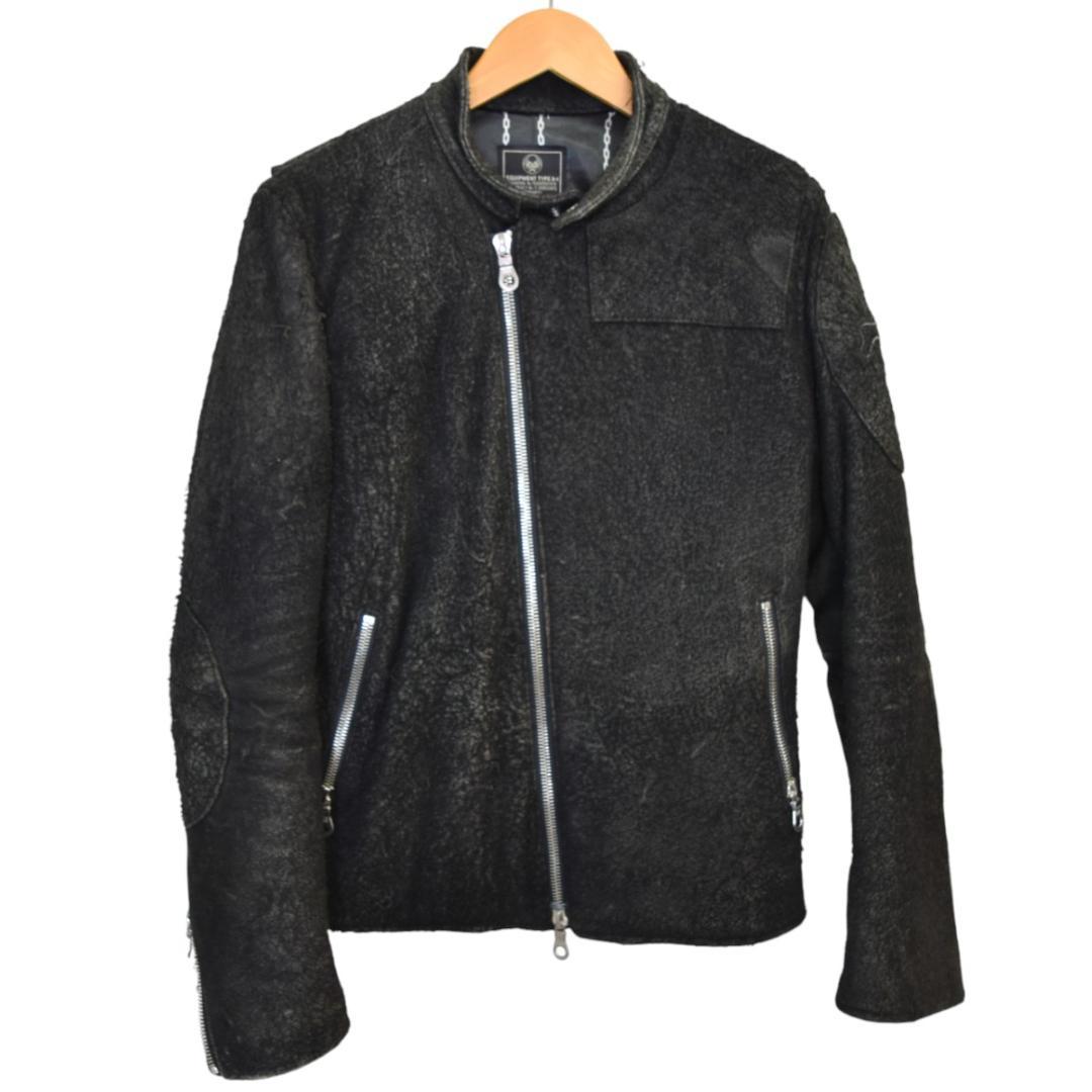 バックボーン BACK BONE ホーススウェード シングルライダースジャケット