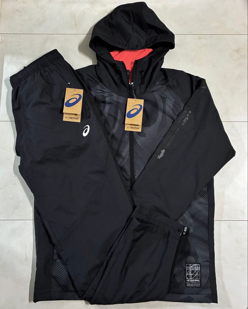 し*と様 【新品】ASICS/裏トリコットグラフィック ウインドブレーカーフーデ