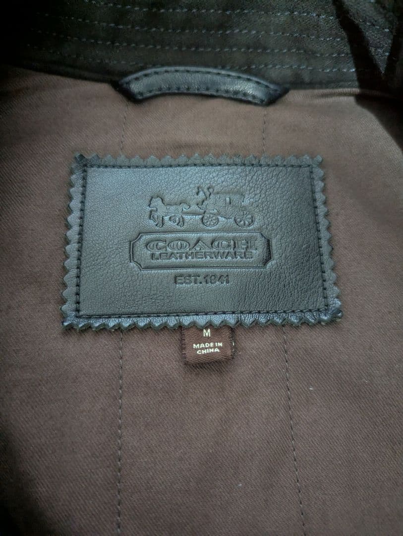 【junjun】[COACH] 黒ライダース レザージャケット Mサイズ