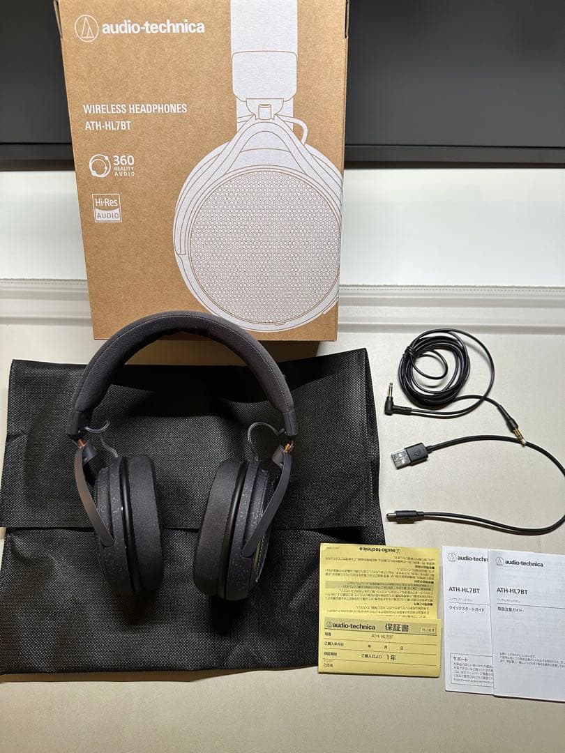 未使用に近いaudio-technica ATH-HL7BTワイヤレスヘッドホン