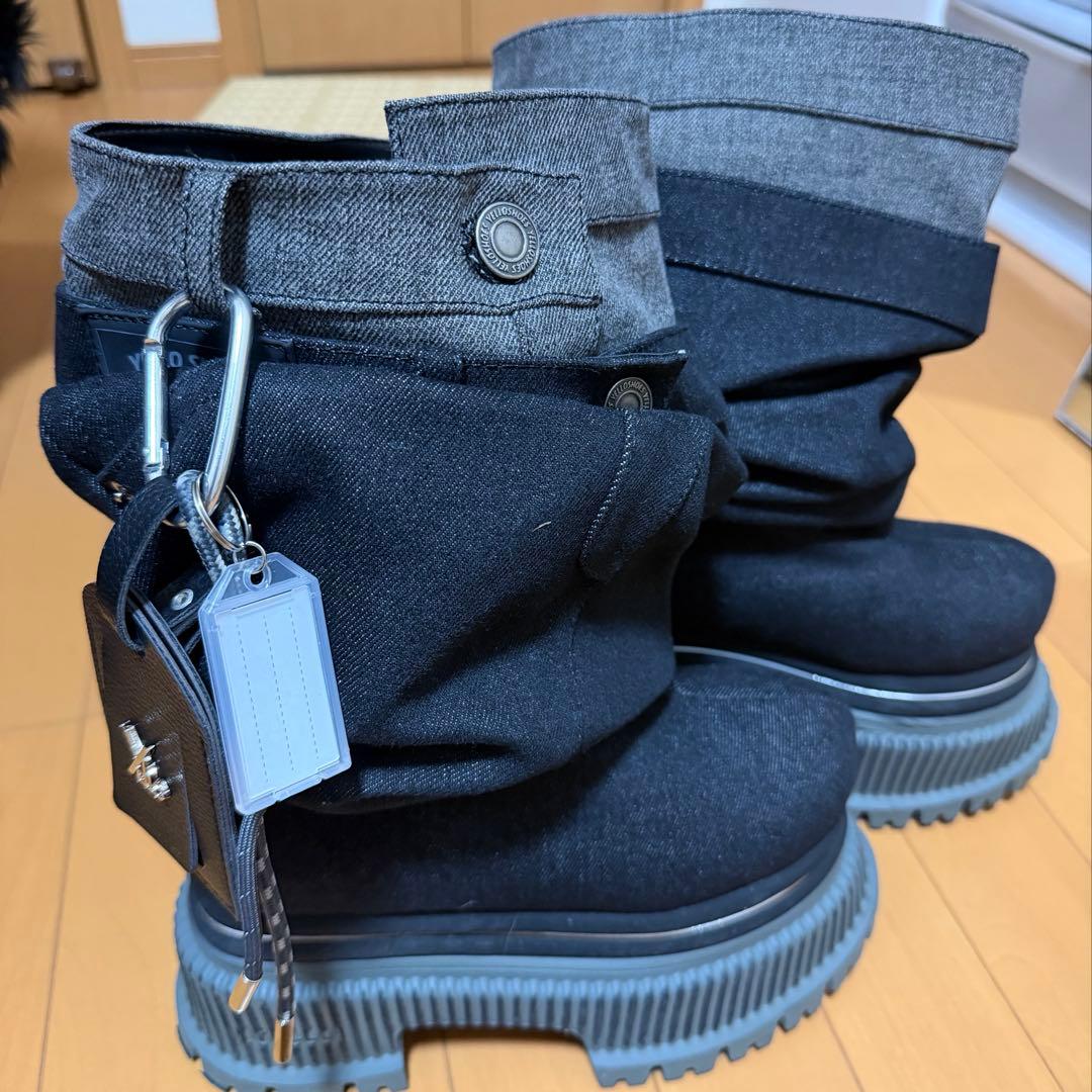 靴 YELLO GIO PLATFORM SHORT BOOTS