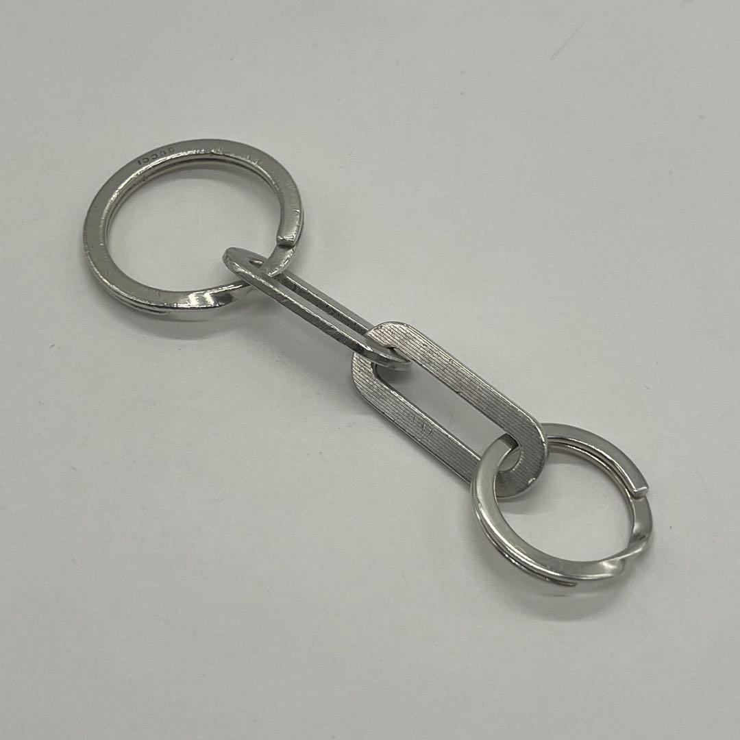 グッチ GUCCI オーバル キーリング キーホルダー SV925 オールド