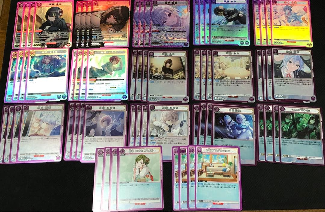 ユニオンアリーナ　シャニマス　コメティック　デッキ　関連4枚ずつ