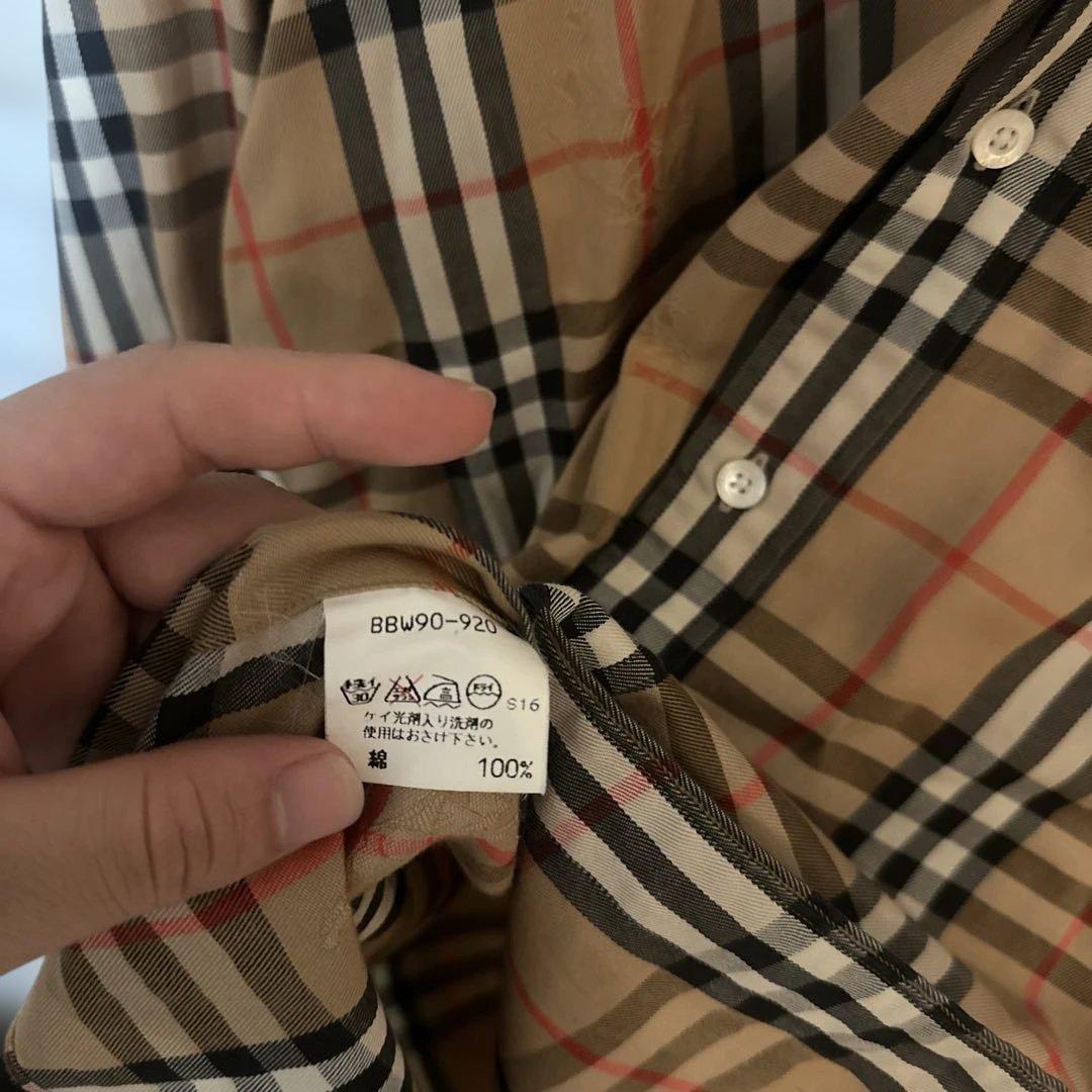 バーバーリーシャツ　ノバチェック　Mサイズ