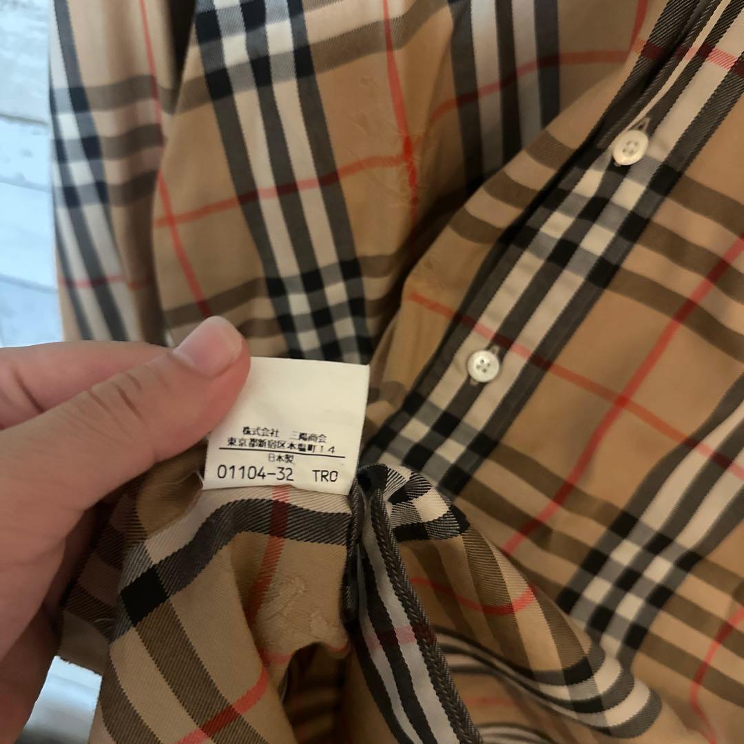 バーバーリーシャツ　ノバチェック　Mサイズ