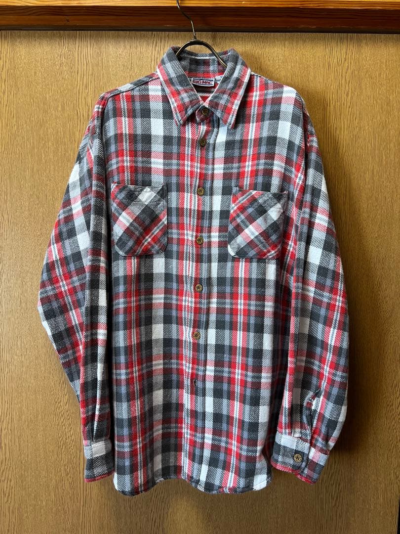 BIG MAC チェック柄ネルシャツ XL