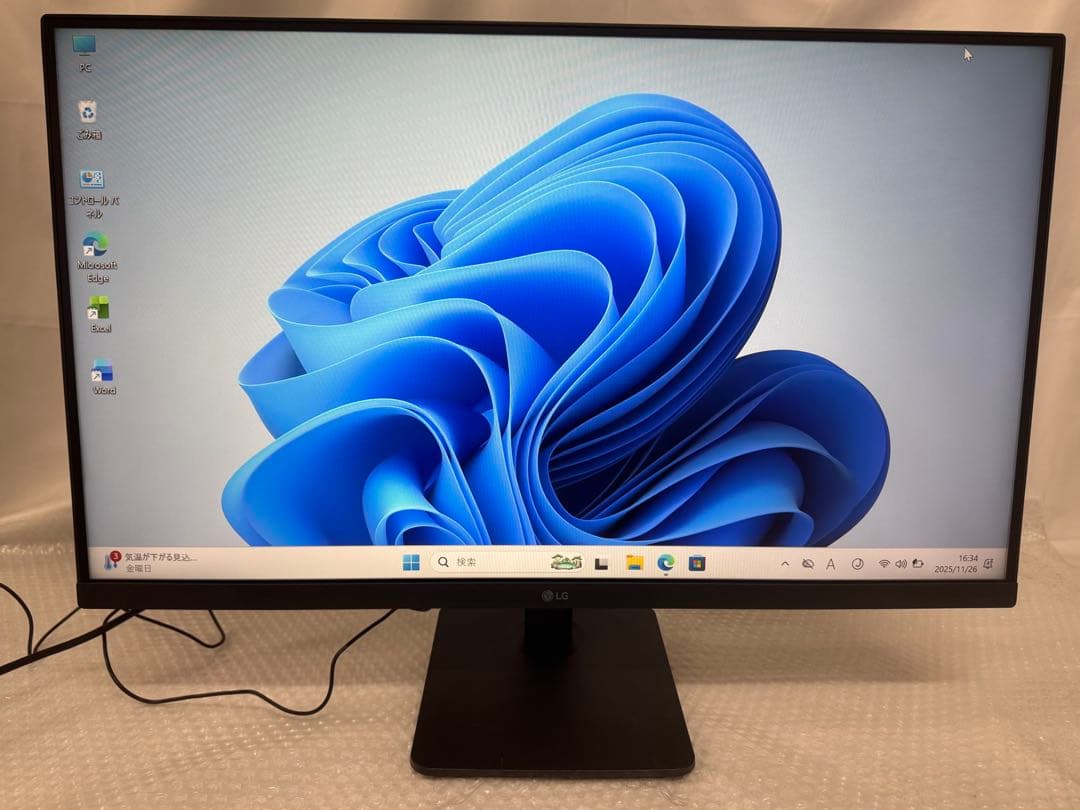 LG 27MP400-B 27インチモニター　PS4対応 2023年製