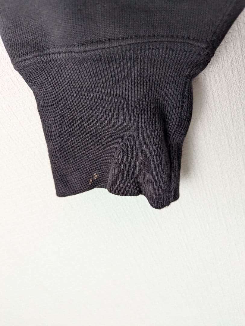 90s Champion リバースウィーブ スウェット 無地 ブラック