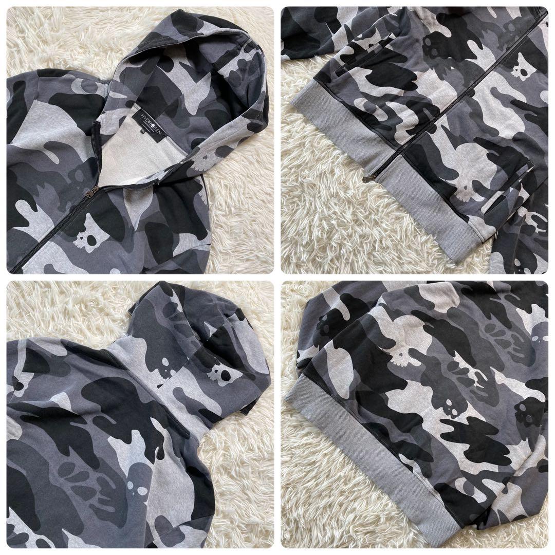 極美品 ハイドロゲン カモフラ スウェットセットアップ スカル 2XL