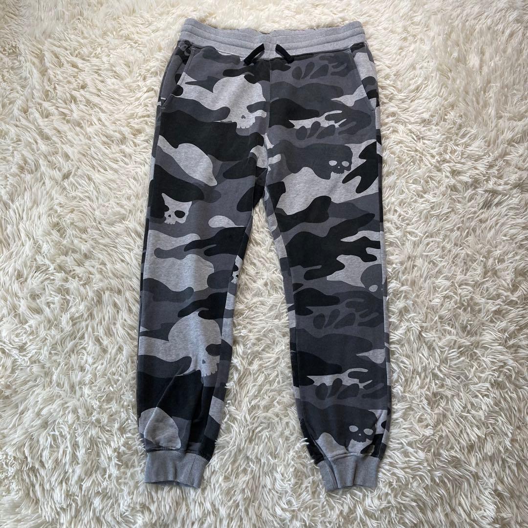 極美品 ハイドロゲン カモフラ スウェットセットアップ スカル 2XL