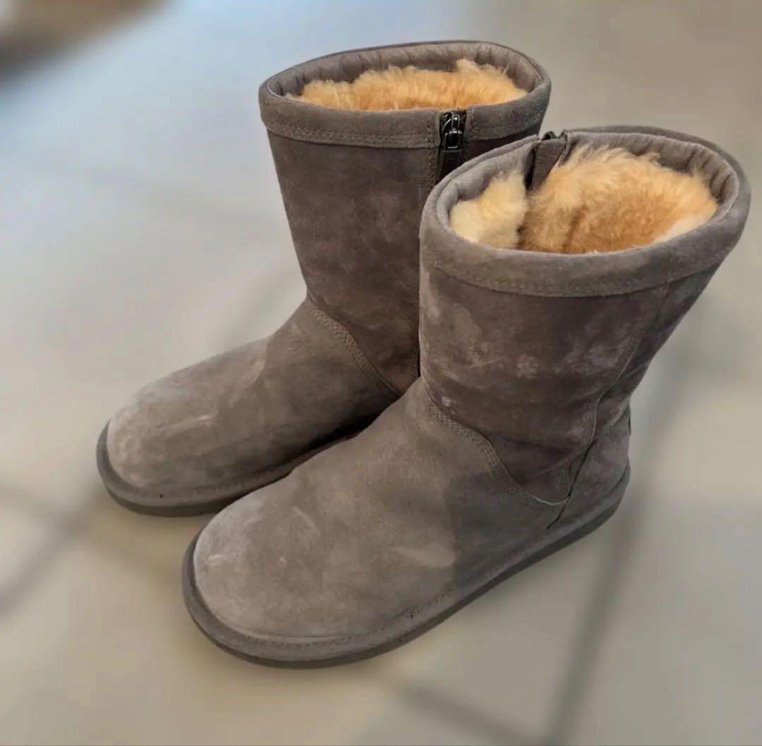［極美品］UGG グレー　ムートンブーツ　24cm